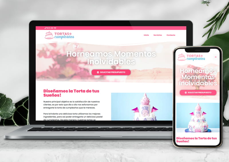demo web one page